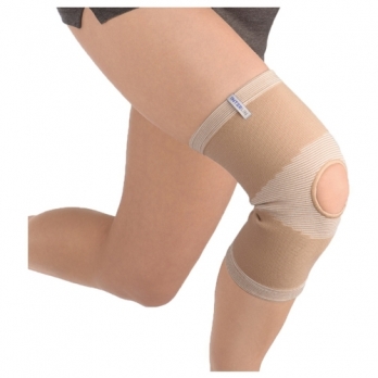 Бандаж компрессионный на коленный сустав бежевый (РК К04)