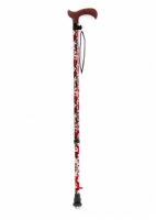 Трость телескопическая с пластмассовой ручкой Дерби ТР1 (ПР) цветочная феерия
