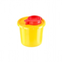 Ёмкость-контейнер для сбора острого инструмента 0,5л желтый