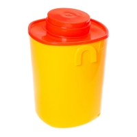 Ёмкость-контейнер для сбора острого инструмента 1,5л желтый_1