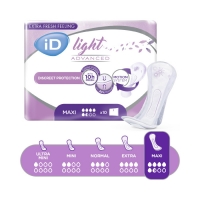 Урологические прокладки для женщин ID Light Advanced maxi (10шт)_1
