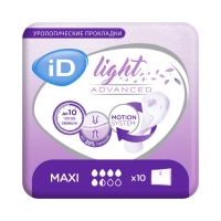 Урологические прокладки для женщин ID Light Advanced maxi (10шт)_0