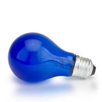 Лампа накаливания синяя_0
