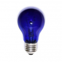 Лампа накаливания синяя_1